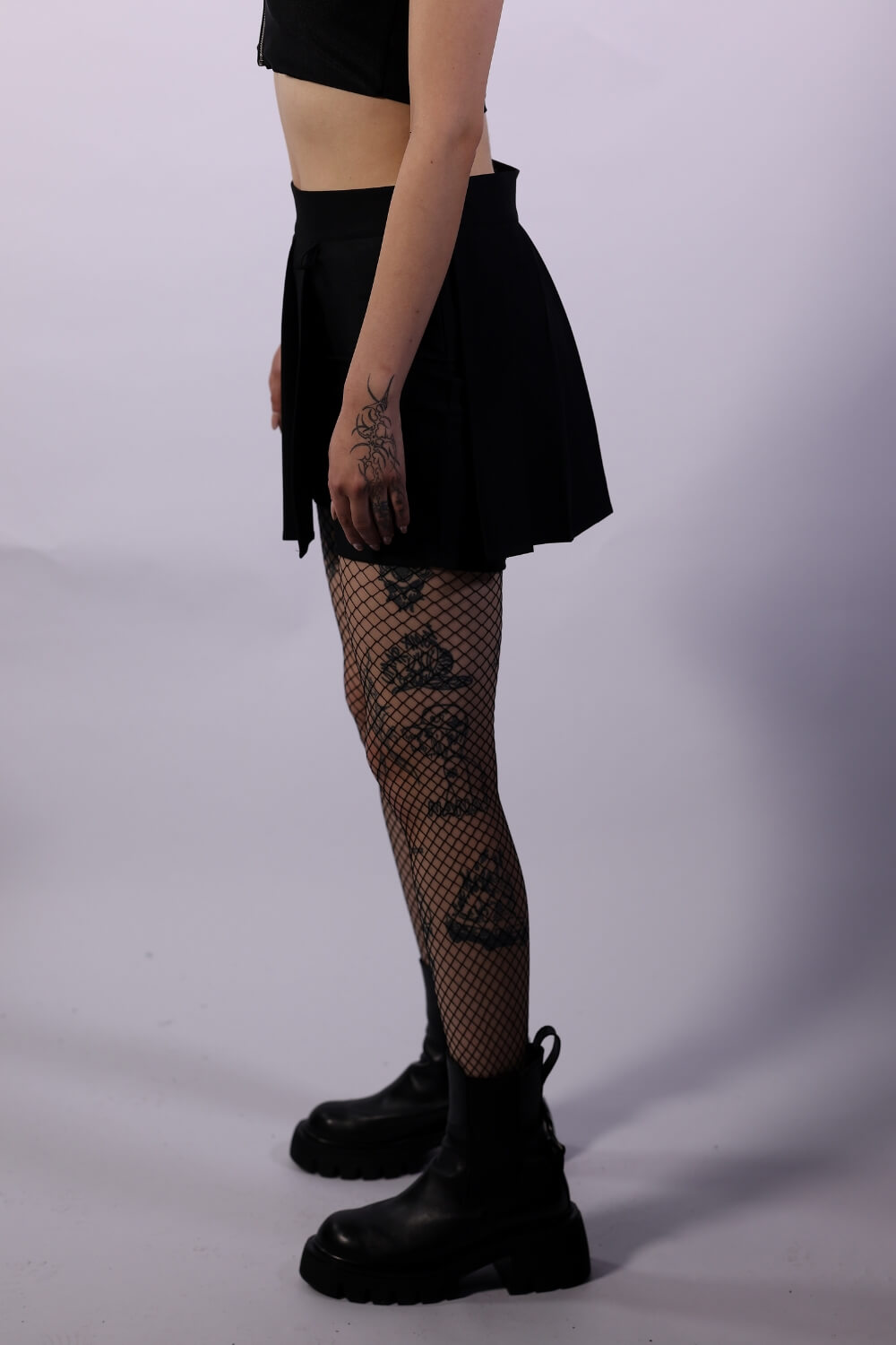 Spódnico-spodenki czarne