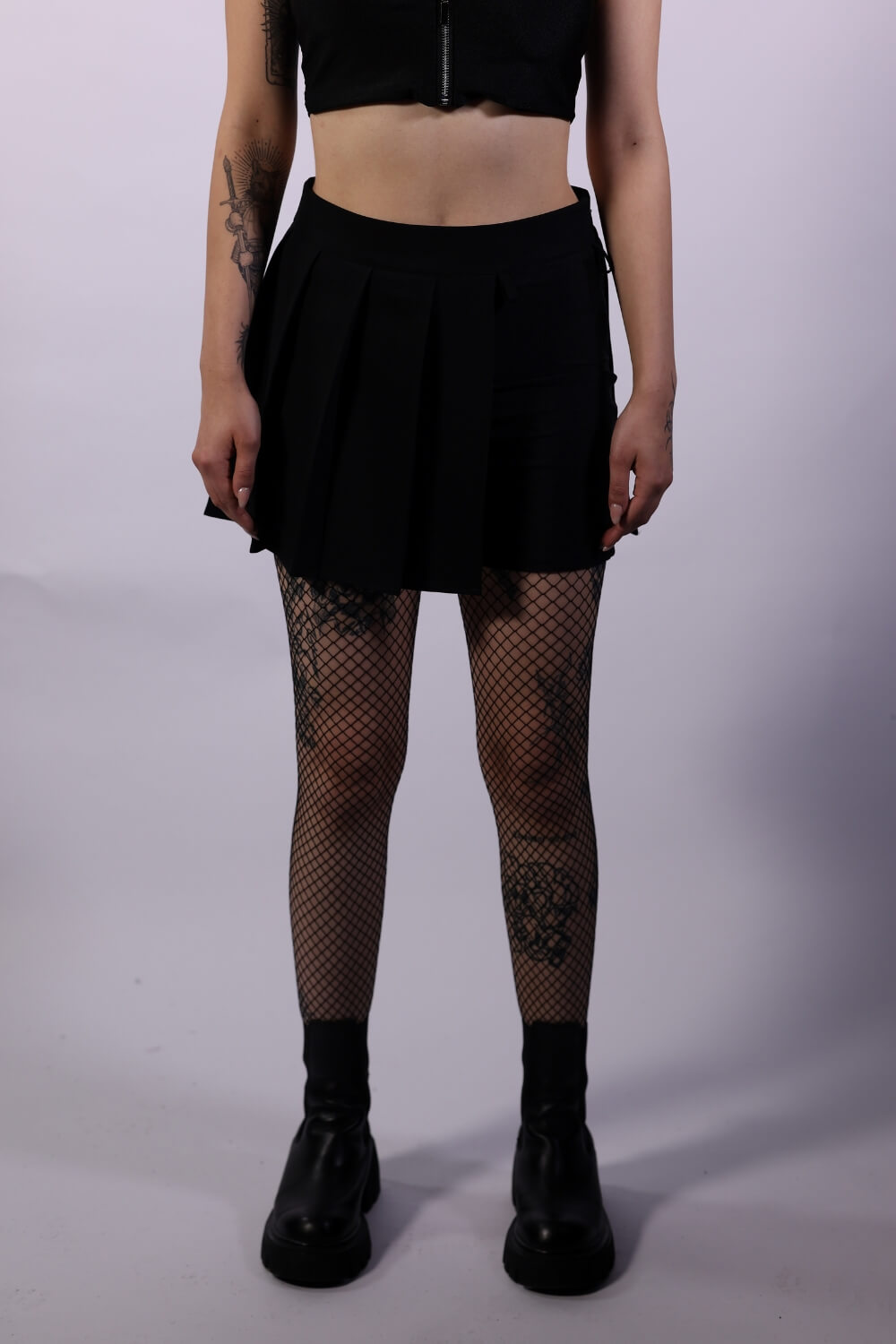 Spódnico-spodenki czarne