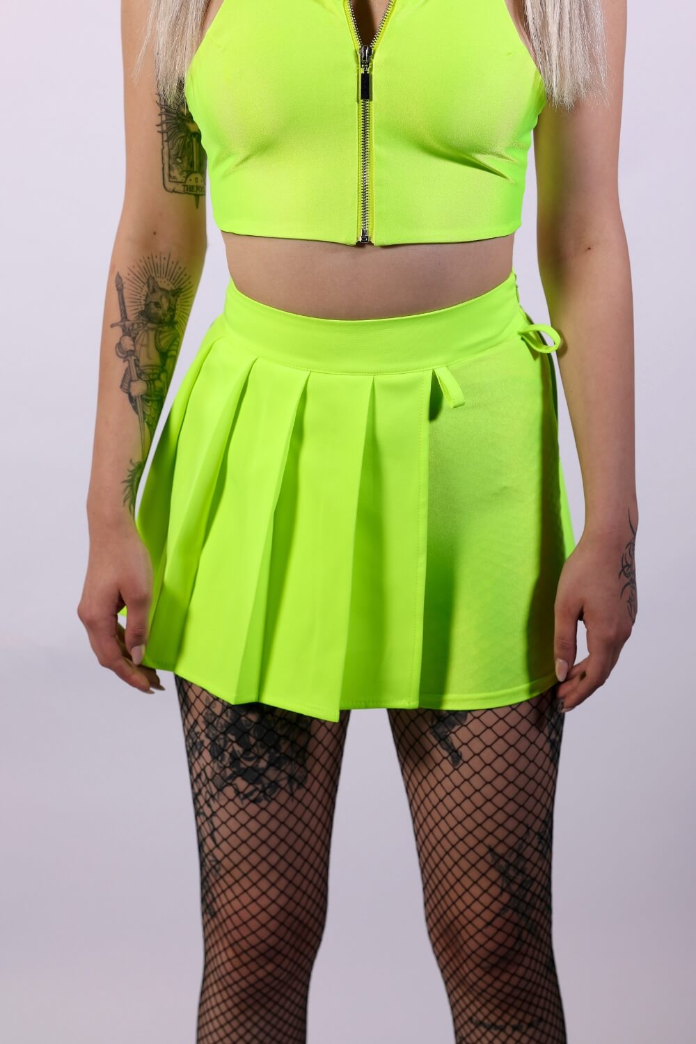 Spódnico-spodenki neon żółty